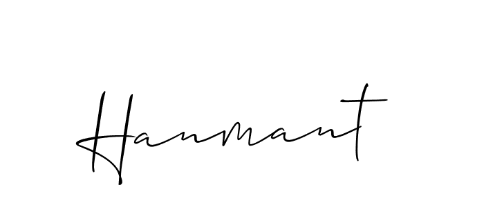 Create a beautiful signature design for name Hanmant. With this signature (Allison_Script) fonts, you can make a handwritten signature for free. Hanmant signature style 2 images and pictures png