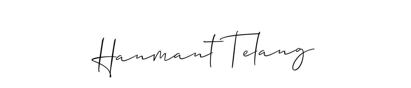 Hanmant Telang stylish signature style. Best Handwritten Sign (Allison_Script) for my name. Handwritten Signature Collection Ideas for my name Hanmant Telang. Hanmant Telang signature style 2 images and pictures png