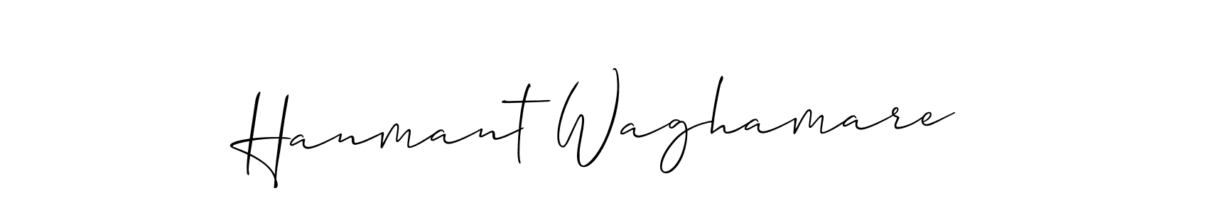 Design your own signature with our free online signature maker. With this signature software, you can create a handwritten (Allison_Script) signature for name Hanmant Waghamare. Hanmant Waghamare signature style 2 images and pictures png