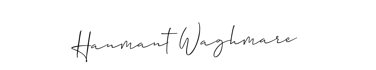 Also we have Hanmant Waghmare name is the best signature style. Create professional handwritten signature collection using Allison_Script autograph style. Hanmant Waghmare signature style 2 images and pictures png