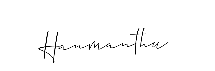 Make a short Hanmanthu signature style. Manage your documents anywhere anytime using Allison_Script. Create and add eSignatures, submit forms, share and send files easily. Hanmanthu signature style 2 images and pictures png