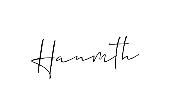 Similarly Allison_Script is the best handwritten signature design. Signature creator online .You can use it as an online autograph creator for name Hanmth. Hanmth signature style 2 images and pictures png