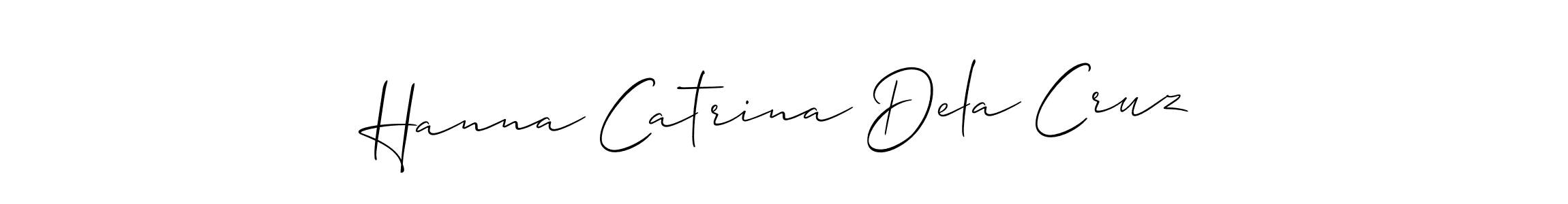 It looks lik you need a new signature style for name Hanna Catrina Dela Cruz. Design unique handwritten (Allison_Script) signature with our free signature maker in just a few clicks. Hanna Catrina Dela Cruz signature style 2 images and pictures png