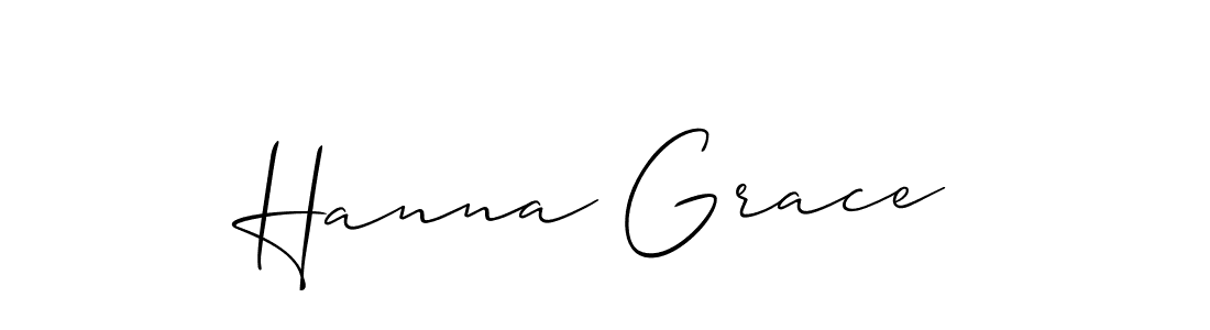 Make a beautiful signature design for name Hanna Grace. With this signature (Allison_Script) style, you can create a handwritten signature for free. Hanna Grace signature style 2 images and pictures png