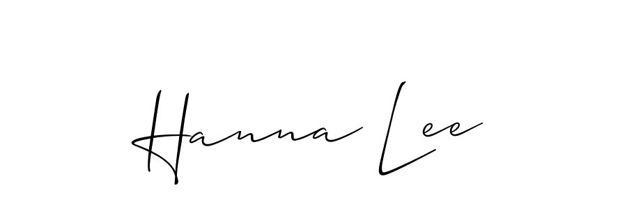 It looks lik you need a new signature style for name Hanna Lee. Design unique handwritten (Allison_Script) signature with our free signature maker in just a few clicks. Hanna Lee signature style 2 images and pictures png
