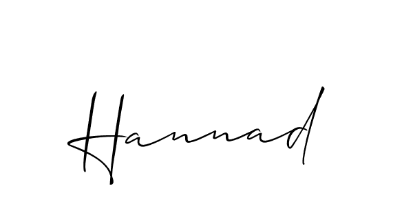 if you are searching for the best signature style for your name Hannad. so please give up your signature search. here we have designed multiple signature styles  using Allison_Script. Hannad signature style 2 images and pictures png