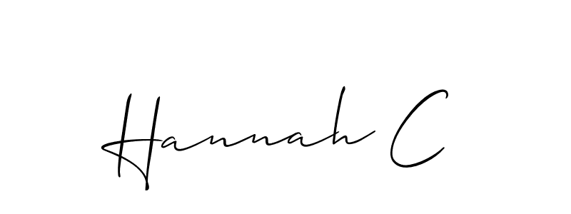 Once you've used our free online signature maker to create your best signature Allison_Script style, it's time to enjoy all of the benefits that Hannah C name signing documents. Hannah C signature style 2 images and pictures png