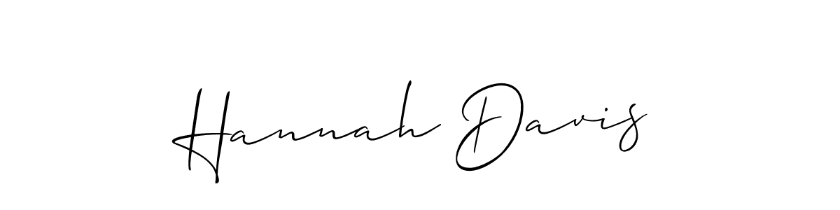 Best and Professional Signature Style for Hannah Davis. Allison_Script Best Signature Style Collection. Hannah Davis signature style 2 images and pictures png