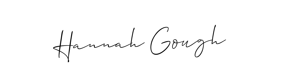 Make a short Hannah Gough signature style. Manage your documents anywhere anytime using Allison_Script. Create and add eSignatures, submit forms, share and send files easily. Hannah Gough signature style 2 images and pictures png