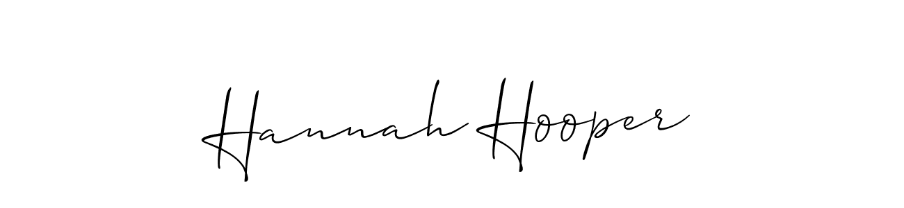 Hannah Hooper stylish signature style. Best Handwritten Sign (Allison_Script) for my name. Handwritten Signature Collection Ideas for my name Hannah Hooper. Hannah Hooper signature style 2 images and pictures png