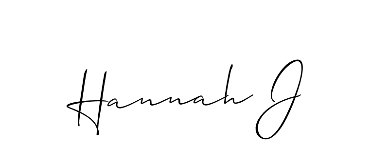 Best and Professional Signature Style for Hannah J. Allison_Script Best Signature Style Collection. Hannah J signature style 2 images and pictures png