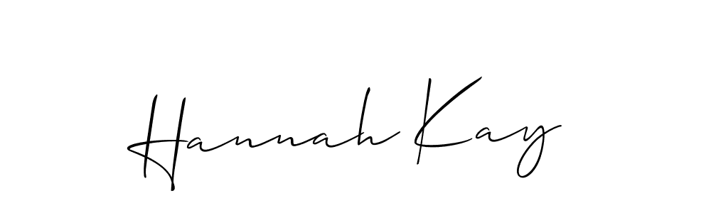 Best and Professional Signature Style for Hannah Kay. Allison_Script Best Signature Style Collection. Hannah Kay signature style 2 images and pictures png