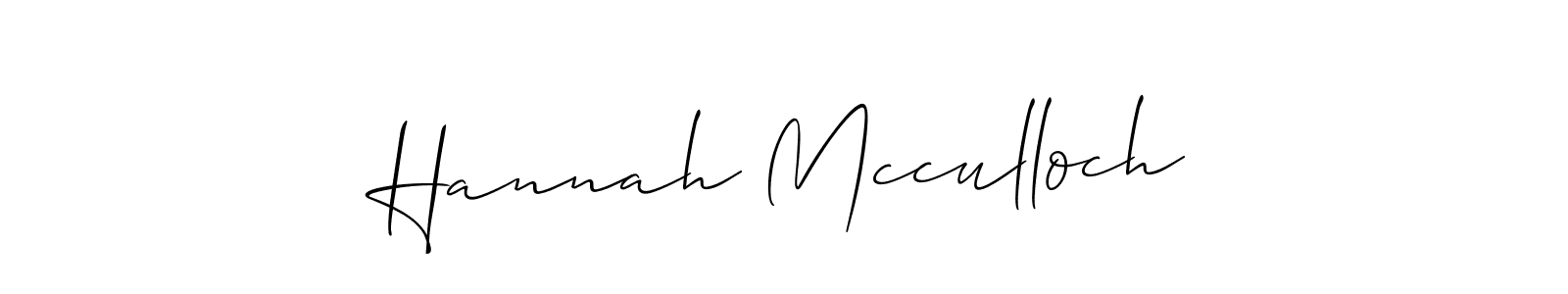 Best and Professional Signature Style for Hannah Mcculloch. Allison_Script Best Signature Style Collection. Hannah Mcculloch signature style 2 images and pictures png