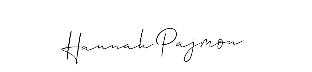 if you are searching for the best signature style for your name Hannah Pajmon. so please give up your signature search. here we have designed multiple signature styles  using Allison_Script. Hannah Pajmon signature style 2 images and pictures png