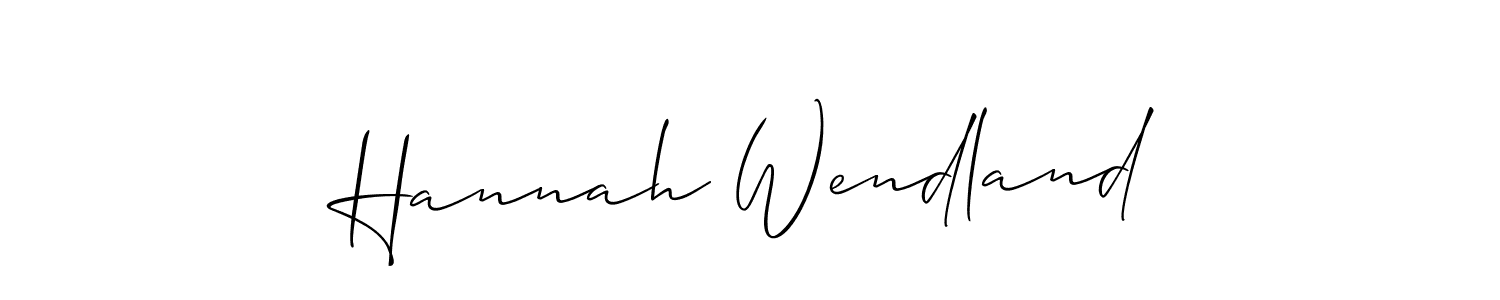 Allison_Script is a professional signature style that is perfect for those who want to add a touch of class to their signature. It is also a great choice for those who want to make their signature more unique. Get Hannah Wendland name to fancy signature for free. Hannah Wendland signature style 2 images and pictures png