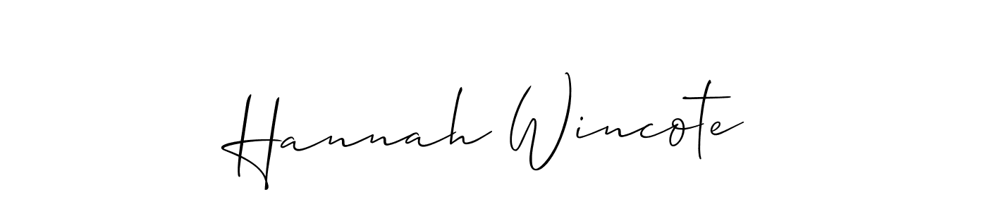 if you are searching for the best signature style for your name Hannah Wincote. so please give up your signature search. here we have designed multiple signature styles  using Allison_Script. Hannah Wincote signature style 2 images and pictures png