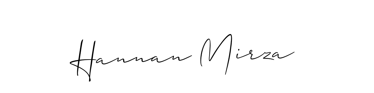 Create a beautiful signature design for name Hannan Mirza. With this signature (Allison_Script) fonts, you can make a handwritten signature for free. Hannan Mirza signature style 2 images and pictures png