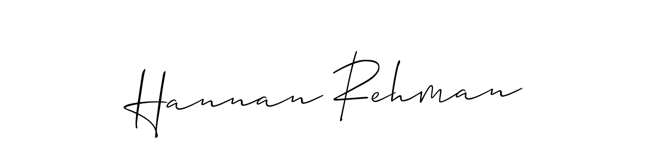 You should practise on your own different ways (Allison_Script) to write your name (Hannan Rehman) in signature. don't let someone else do it for you. Hannan Rehman signature style 2 images and pictures png