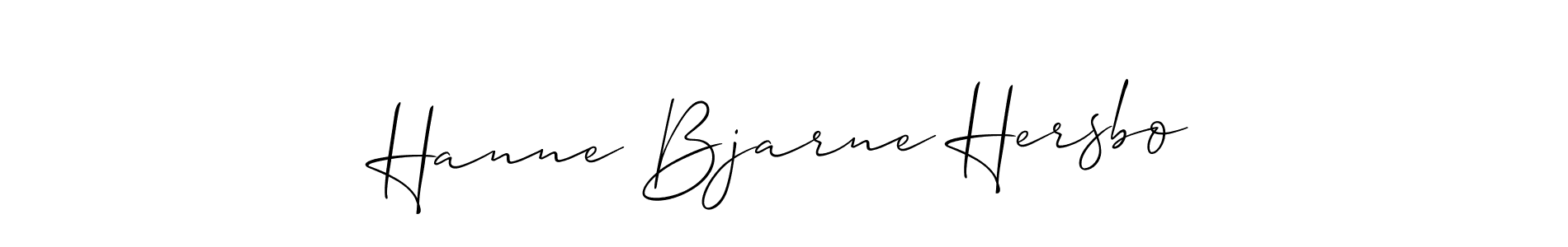 Similarly Allison_Script is the best handwritten signature design. Signature creator online .You can use it as an online autograph creator for name Hanne Bjarne Hersbo. Hanne Bjarne Hersbo signature style 2 images and pictures png