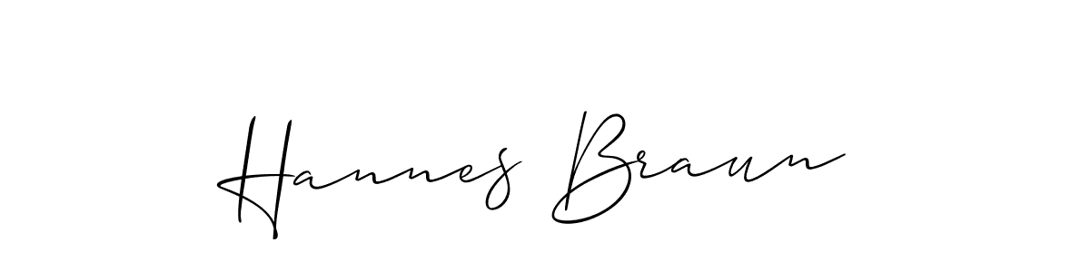 It looks lik you need a new signature style for name Hannes Braun. Design unique handwritten (Allison_Script) signature with our free signature maker in just a few clicks. Hannes Braun signature style 2 images and pictures png