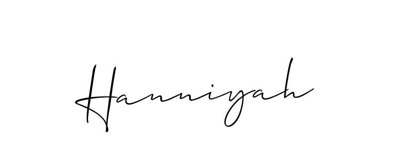 Similarly Allison_Script is the best handwritten signature design. Signature creator online .You can use it as an online autograph creator for name Hanniyah. Hanniyah signature style 2 images and pictures png