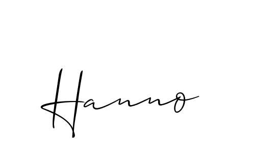 Allison_Script is a professional signature style that is perfect for those who want to add a touch of class to their signature. It is also a great choice for those who want to make their signature more unique. Get Hanno name to fancy signature for free. Hanno signature style 2 images and pictures png