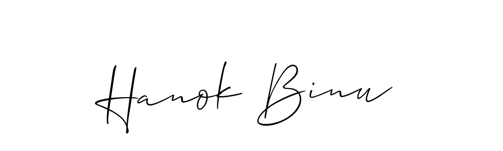 Make a beautiful signature design for name Hanok Binu. Use this online signature maker to create a handwritten signature for free. Hanok Binu signature style 2 images and pictures png