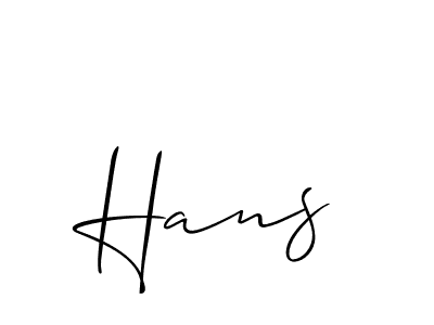 Hans stylish signature style. Best Handwritten Sign (Allison_Script) for my name. Handwritten Signature Collection Ideas for my name Hans. Hans signature style 2 images and pictures png