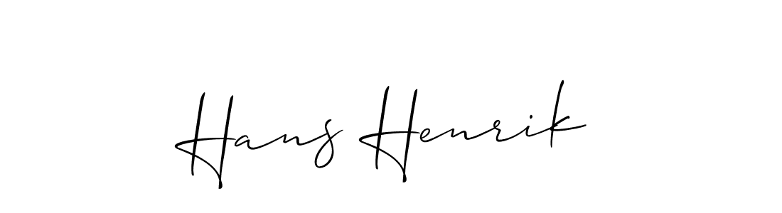 How to make Hans Henrik signature? Allison_Script is a professional autograph style. Create handwritten signature for Hans Henrik name. Hans Henrik signature style 2 images and pictures png