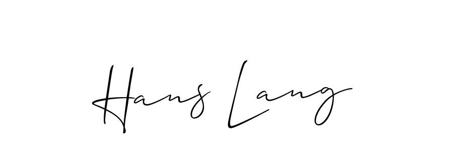 How to Draw Hans Lang signature style? Allison_Script is a latest design signature styles for name Hans Lang. Hans Lang signature style 2 images and pictures png
