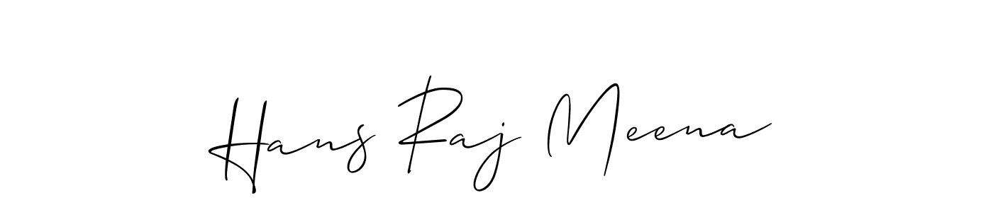 Similarly Allison_Script is the best handwritten signature design. Signature creator online .You can use it as an online autograph creator for name Hans Raj Meena. Hans Raj Meena signature style 2 images and pictures png