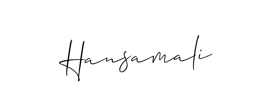 Best and Professional Signature Style for Hansamali. Allison_Script Best Signature Style Collection. Hansamali signature style 2 images and pictures png
