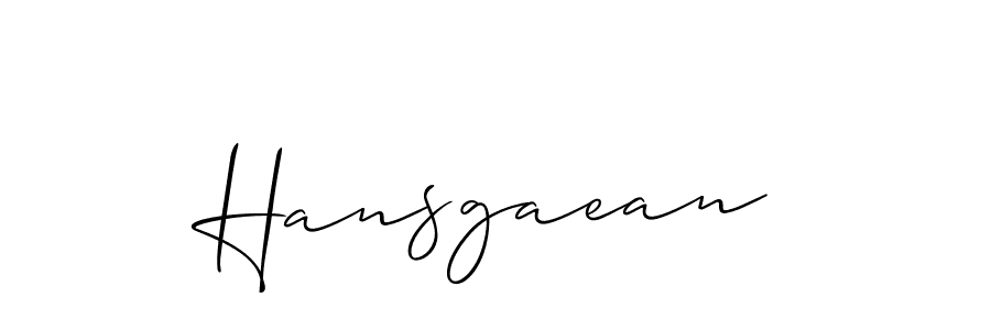 Hansgaean stylish signature style. Best Handwritten Sign (Allison_Script) for my name. Handwritten Signature Collection Ideas for my name Hansgaean. Hansgaean signature style 2 images and pictures png