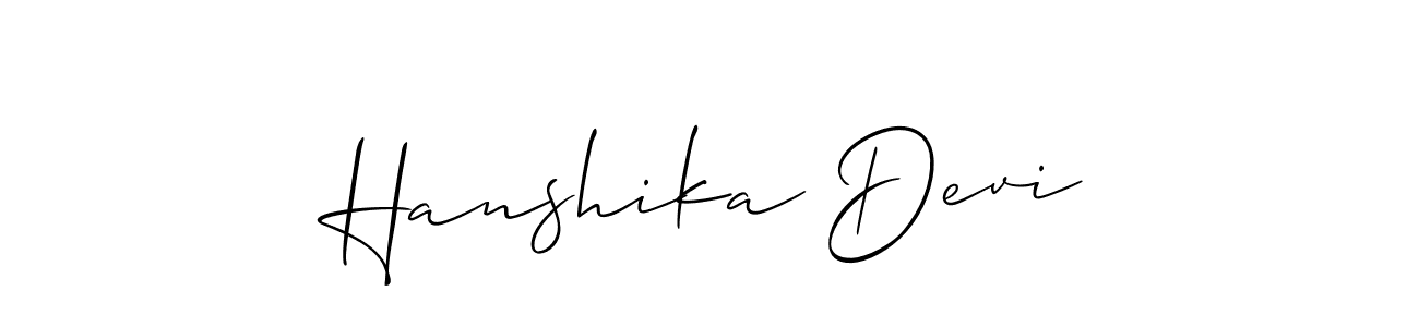 Make a beautiful signature design for name Hanshika Devi. Use this online signature maker to create a handwritten signature for free. Hanshika Devi signature style 2 images and pictures png