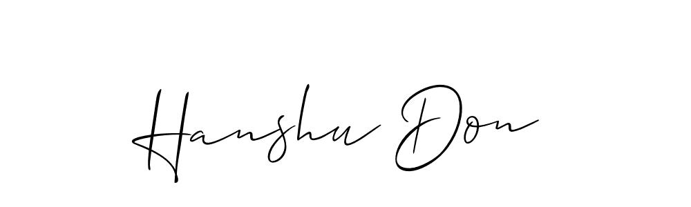 Hanshu Don stylish signature style. Best Handwritten Sign (Allison_Script) for my name. Handwritten Signature Collection Ideas for my name Hanshu Don. Hanshu Don signature style 2 images and pictures png