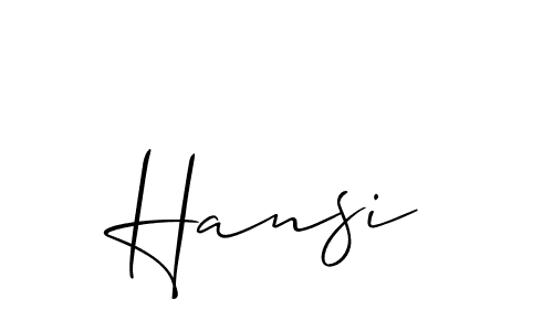 How to make Hansi name signature. Use Allison_Script style for creating short signs online. This is the latest handwritten sign. Hansi signature style 2 images and pictures png