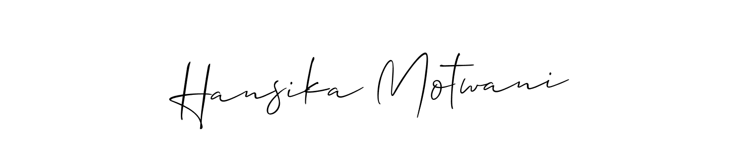 Similarly Allison_Script is the best handwritten signature design. Signature creator online .You can use it as an online autograph creator for name Hansika Motwani. Hansika Motwani signature style 2 images and pictures png