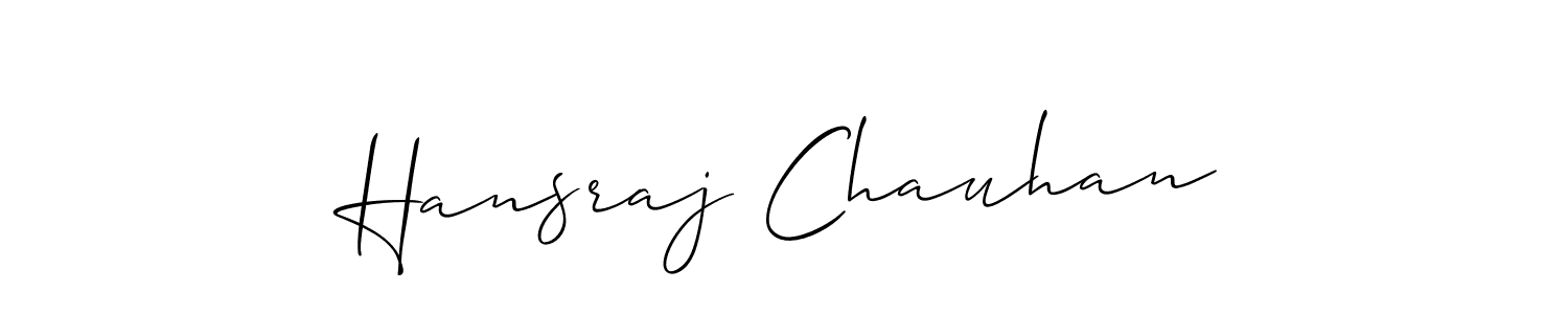 Create a beautiful signature design for name Hansraj Chauhan. With this signature (Allison_Script) fonts, you can make a handwritten signature for free. Hansraj Chauhan signature style 2 images and pictures png