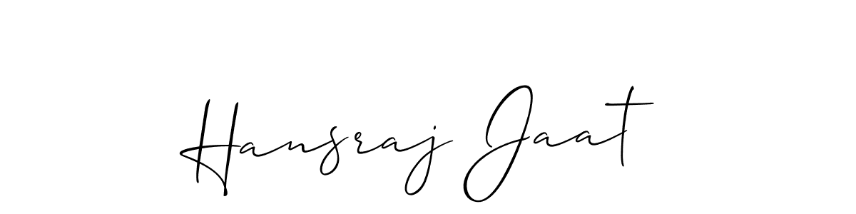 if you are searching for the best signature style for your name Hansraj Jaat. so please give up your signature search. here we have designed multiple signature styles  using Allison_Script. Hansraj Jaat signature style 2 images and pictures png