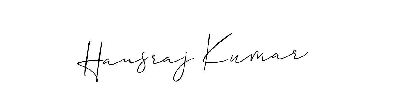 Hansraj Kumar stylish signature style. Best Handwritten Sign (Allison_Script) for my name. Handwritten Signature Collection Ideas for my name Hansraj Kumar. Hansraj Kumar signature style 2 images and pictures png