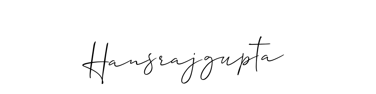 Make a beautiful signature design for name Hansrajgupta. Use this online signature maker to create a handwritten signature for free. Hansrajgupta signature style 2 images and pictures png