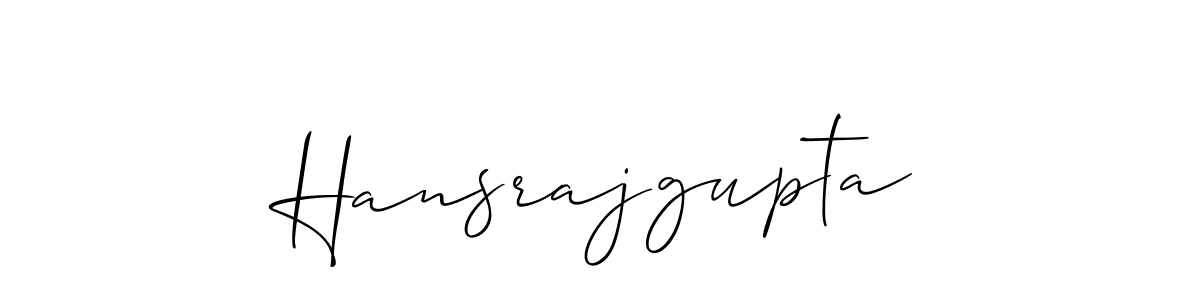 Make a beautiful signature design for name Hansrajgupta. Use this online signature maker to create a handwritten signature for free. Hansrajgupta signature style 2 images and pictures png