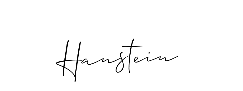 Hanstein stylish signature style. Best Handwritten Sign (Allison_Script) for my name. Handwritten Signature Collection Ideas for my name Hanstein. Hanstein signature style 2 images and pictures png