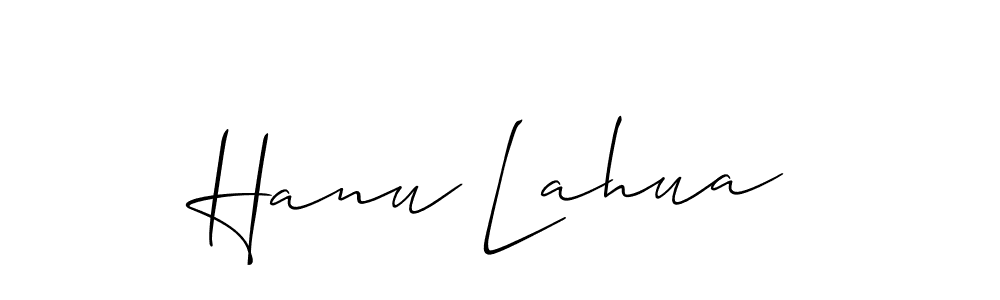 This is the best signature style for the Hanu Lahua name. Also you like these signature font (Allison_Script). Mix name signature. Hanu Lahua signature style 2 images and pictures png