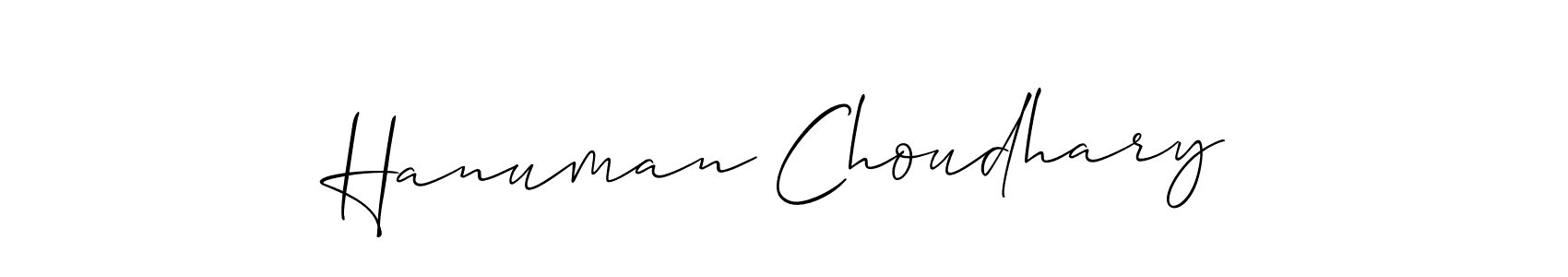 Also we have Hanuman Choudhary name is the best signature style. Create professional handwritten signature collection using Allison_Script autograph style. Hanuman Choudhary signature style 2 images and pictures png