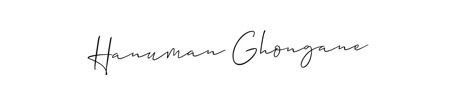 It looks lik you need a new signature style for name Hanuman Ghongane. Design unique handwritten (Allison_Script) signature with our free signature maker in just a few clicks. Hanuman Ghongane signature style 2 images and pictures png