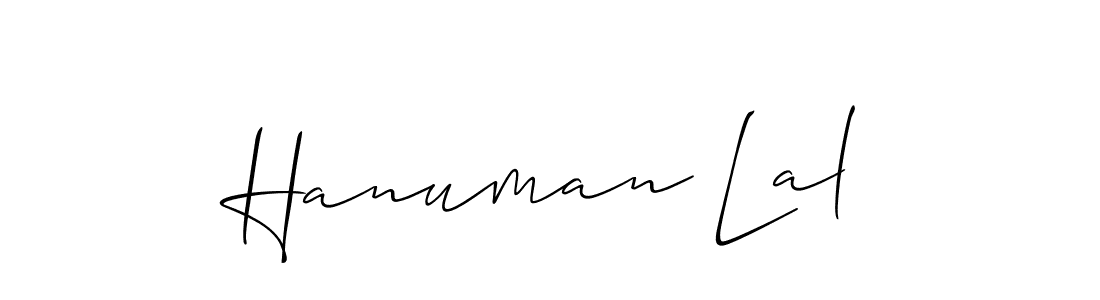 You should practise on your own different ways (Allison_Script) to write your name (Hanuman Lal) in signature. don't let someone else do it for you. Hanuman Lal signature style 2 images and pictures png