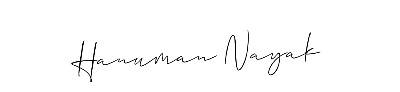 Design your own signature with our free online signature maker. With this signature software, you can create a handwritten (Allison_Script) signature for name Hanuman Nayak. Hanuman Nayak signature style 2 images and pictures png