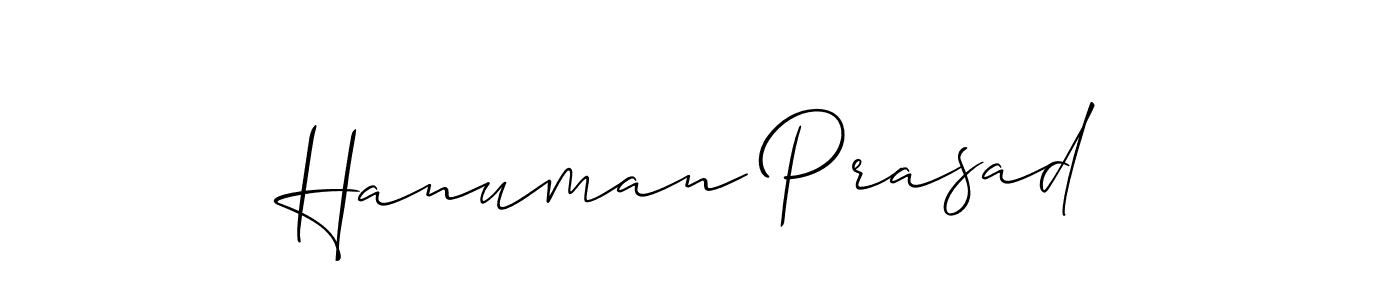 Also we have Hanuman Prasad name is the best signature style. Create professional handwritten signature collection using Allison_Script autograph style. Hanuman Prasad signature style 2 images and pictures png