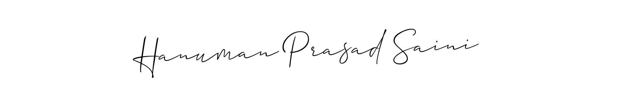 How to Draw Hanuman Prasad Saini signature style? Allison_Script is a latest design signature styles for name Hanuman Prasad Saini. Hanuman Prasad Saini signature style 2 images and pictures png